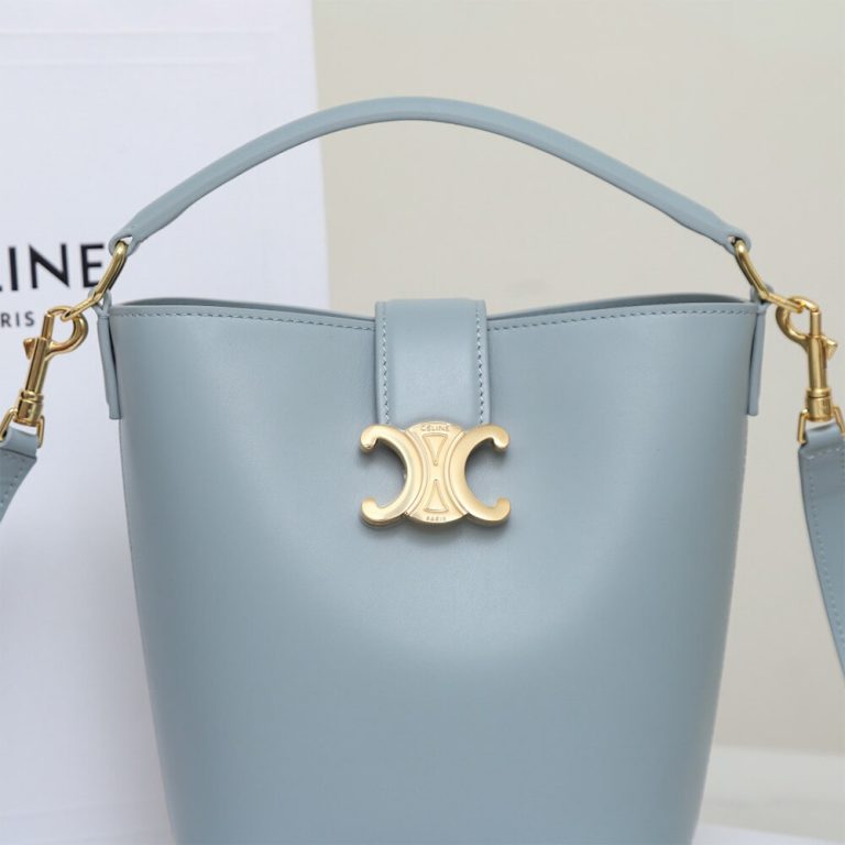 Ce1i*e SMALL BUCKET L0visE IN SMOOTH CALFSKIN(HIGH-END GRADE)
