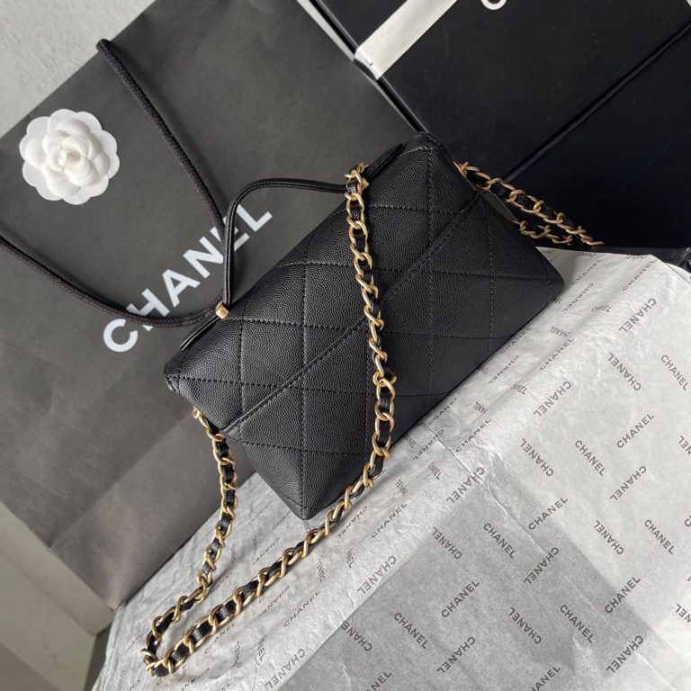 Ch**el Mini Flap with top handle(HIGH-END GRADE)