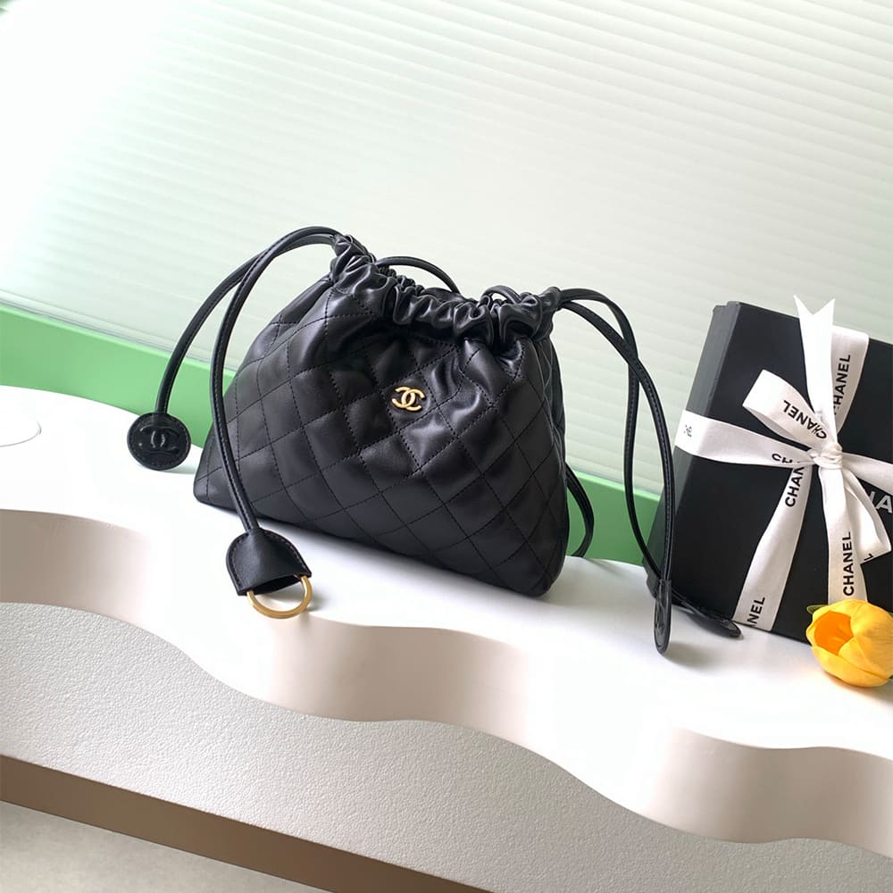 Ch**el Clutch with Leather Strap(HIGH-END GRADE)